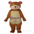 hot sale plush Round Mouth Bear mascot costume inflatable mascot costume